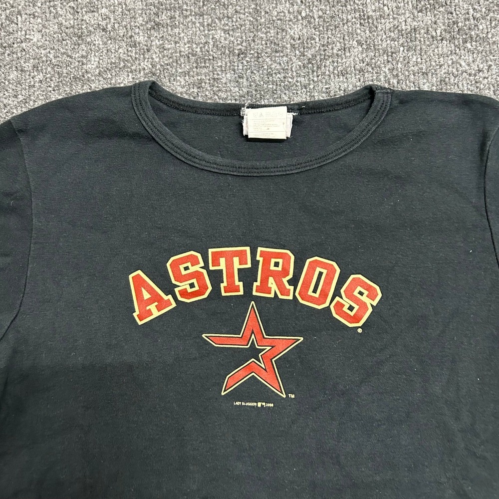Genuine Merchandise T-Shirt Womens Size M Black Houston Astros MLB Lady Slugger